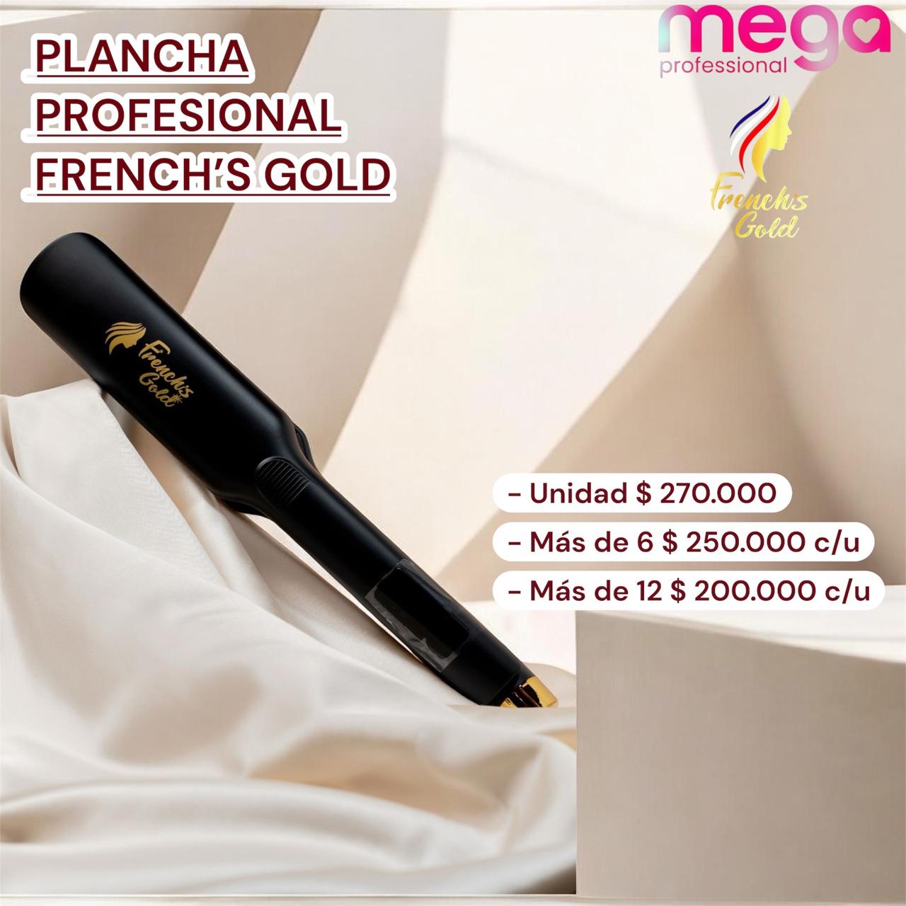 PLANCHA PROFESIONAL FRENCH´S GOLD