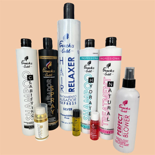 ✨ Combo Profesional Express de Alisado Capilar – French’s Gold (Silver o Natural)