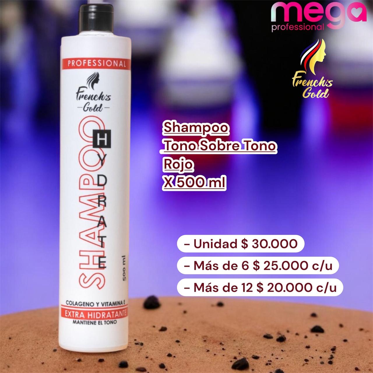 SHAMPOO TONO SOBRE TONO ROJO