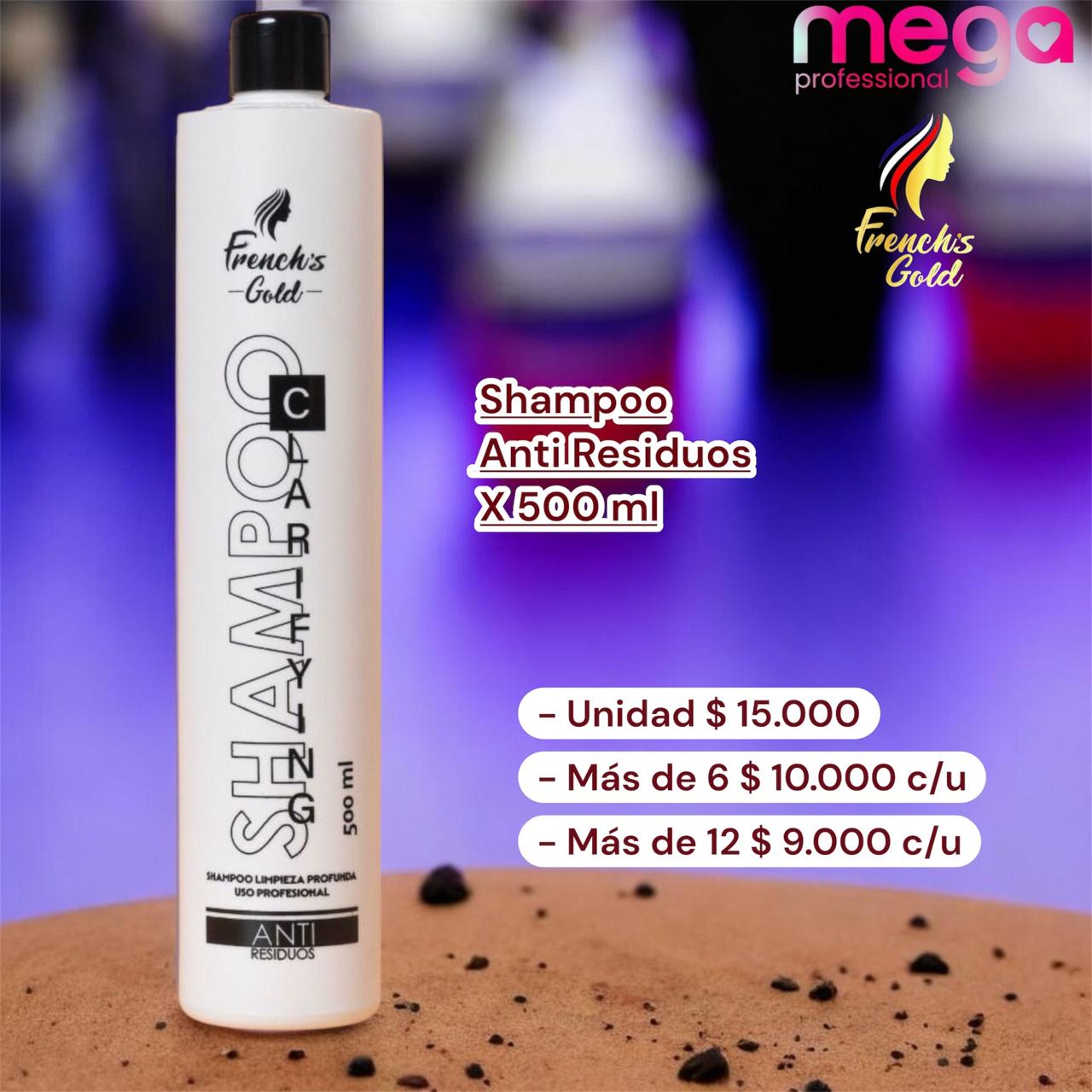 Shampoo clarifying - anti residuos x 500 ml